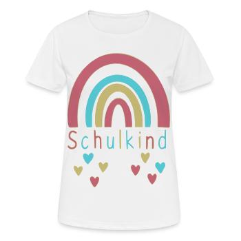 Schulkind - Frauen T-Shirt atmungsaktiv - Weiß - Vorne - AI Model Female 172 dark (172cm)