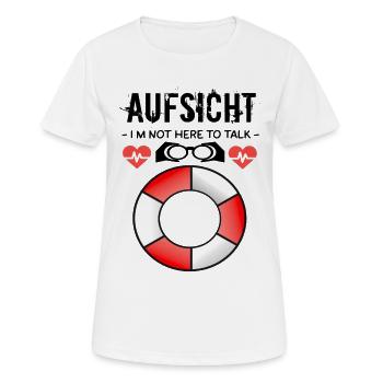 Surveillance - Surveillance des bains - T-shirt respirant Femme - blanc - Devant - AI Model Female 172 dark (172cm)
