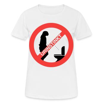 Urinstinkt - Frauen T-Shirt atmungsaktiv - Weiß - Vorne - AI Model Female 172 dark (172cm)