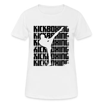 Kickboxing - T-shirt respirant Femme - blanc - Devant - AI Model Female 172 dark (172cm)