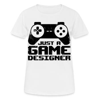 Juste un concepteur de jeu - T-shirt respirant Femme - blanc - Devant - AI Model Female 172 dark (172cm)