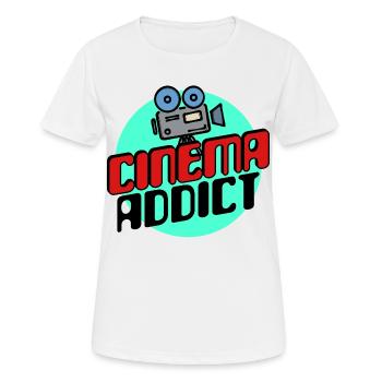 Movie Night Movies Series Statement Movie Night - Women's Breathable T-Shirt - white - Front - AI Model Female 172 dark (172cm)