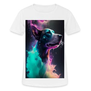 Chien mignon - T-shirt respirant Femme - blanc - Devant - AI Model Female 172 dark (172cm)
