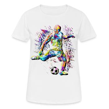 Soccer Players - I Love Soccer - Soccer Players - Women's Breathable T-Shirt - white - Front - AI Model Female 172 dark (172cm)