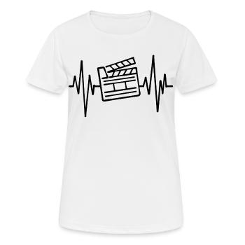 Movies, Movies, Cineaste, Movie Night, Television, Series - Women's Breathable T-Shirt - white - Front - AI Model Female 172 dark (172cm)