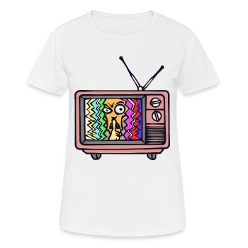Films, Acteurs, Soirée cinéma, Cinéma, Cineaste Cinema - T-shirt respirant Femme - blanc - Devant - AI Model Female 172 dark (172cm)