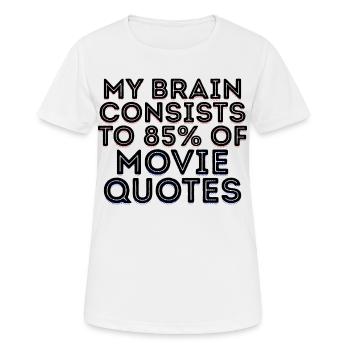 Movies Statement Kino Filme Filmabend Theater - Frauen T-Shirt atmungsaktiv - Weiß - Vorne - AI Model Female 172 dark (172cm)