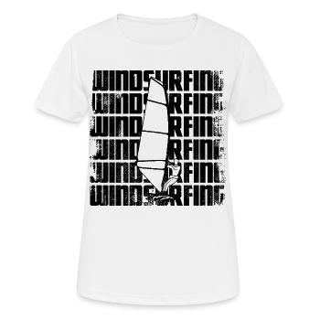 Planche à voile - T-shirt respirant Femme - blanc - Devant - AI Model Female 172 dark (172cm)