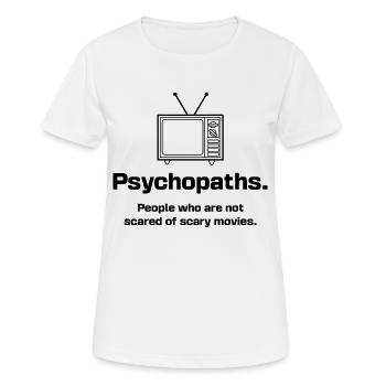Movies Television Statement Movie Night Streaming - Women's Breathable T-Shirt - white - Front - AI Model Female 172 dark (172cm)