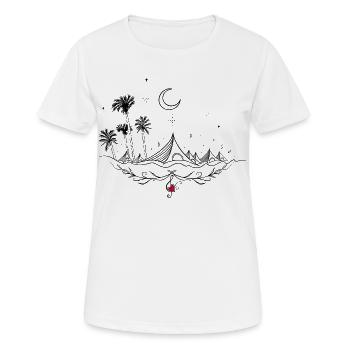 Music Festival Music Festival - Women's Breathable T-Shirt - white - Front - AI Model Female 172 dark (172cm)