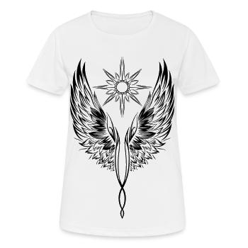 Ailes d’ange Ailes d’ange Archange - T-shirt respirant Femme - blanc - Devant - AI Model Female 172 dark (172cm)
