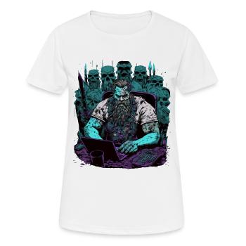 Admin Wiking programs computers - Women's Breathable T-Shirt - white - Front - AI Model Female 172 dark (172cm)