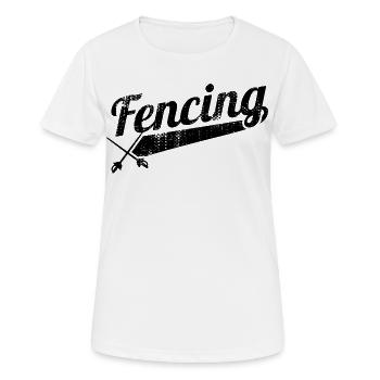 Fencing - Women's Breathable T-Shirt - white - Front - AI Model Female 172 dark (172cm)