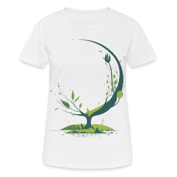 Delicate plants - Women's Breathable T-Shirt - white - Front - AI Model Female 172 dark (172cm)
