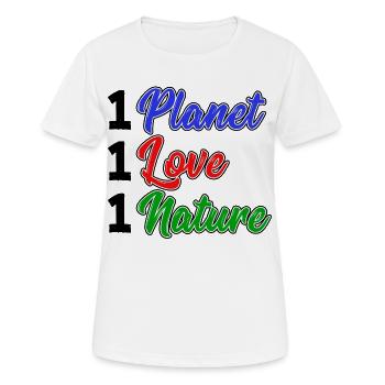 Nature Conservation Nature Planet Earth Environment Statement - Women's Breathable T-Shirt - white - Front - AI Model Female 172 dark (172cm)