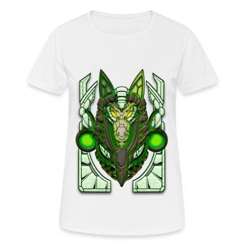Tolle Anubis Cyberpunk Maske - Frauen T-Shirt atmungsaktiv - Weiß - Vorne - AI Model Female 172 dark (172cm)