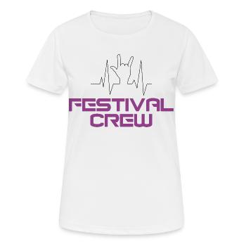 Équipe du festival - T-shirt respirant Femme - blanc - Devant - AI Model Female 172 dark (172cm)