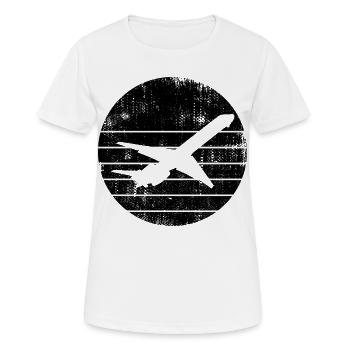 Flugzeuge - Frauen T-Shirt atmungsaktiv - Weiß - Vorne - AI Model Female 172 dark (172cm)