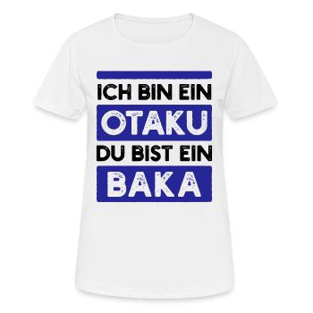 Japanisch Statement Manga Comic Anime Trickfilm - Frauen T-Shirt atmungsaktiv - Weiß - Vorne - AI Model Female 172 dark (172cm)