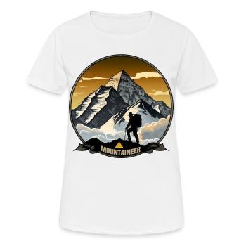 Alpiniste - T-shirt respirant Femme - blanc - Devant - AI Model Female 172 dark (172cm)