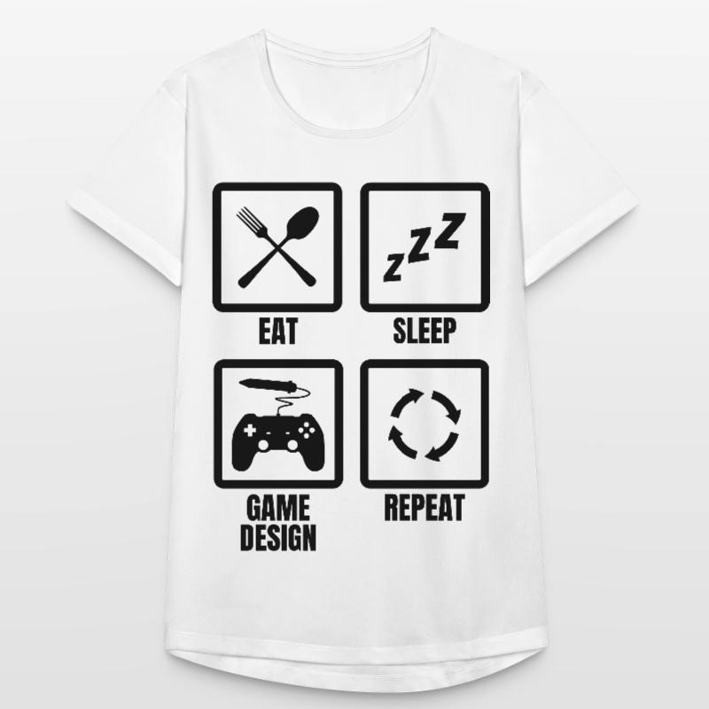 Routine de conception de jeu T-shirt respirant Femme