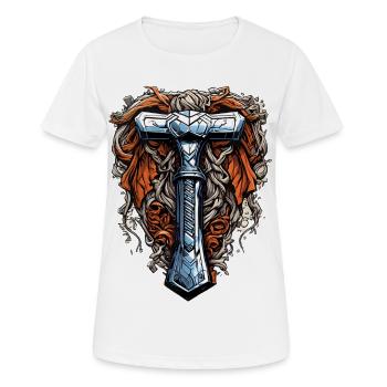 Le marteau de Thor - T-shirt respirant Femme - blanc - Devant - AI Model Female 172 dark (172cm)