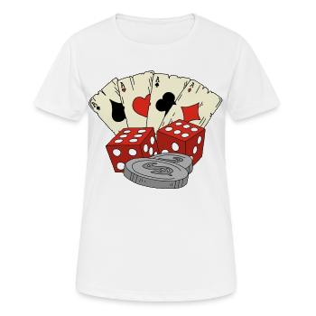 Luck at the games - Women's Breathable T-Shirt - white - Front - AI Model Female 172 dark (172cm)