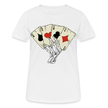 Jeu mortel - T-shirt respirant Femme - blanc - Devant - AI Model Female 172 dark (172cm)