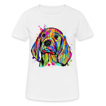 Favorite Animal Pets Dog Cuddly Pet Pet - Women's Breathable T-Shirt - white - Front - AI Model Female 172 dark (172cm)