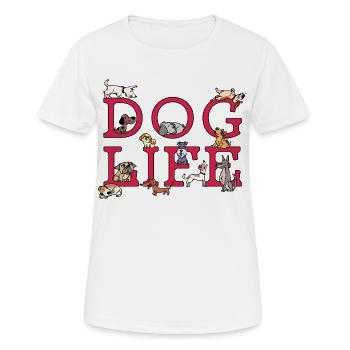Hund Statement Haustiere Kuscheltier Welpe - Frauen T-Shirt atmungsaktiv - Weiß - Vorne - AI Model Female 172 dark (172cm)