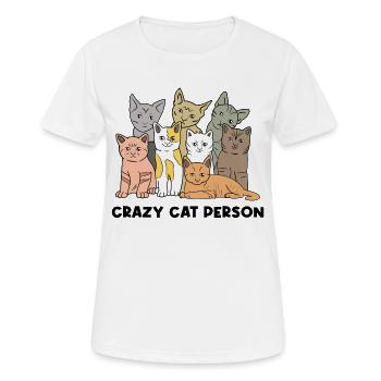 Cat Pets Statement Favorite Pet Pet - Women's Breathable T-Shirt - white - Front - AI Model Female 172 dark (172cm)