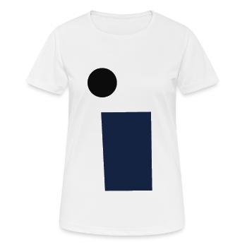 rectangle et cercle - T-shirt respirant Femme - blanc - Devant - AI Model Female 172 dark (172cm)