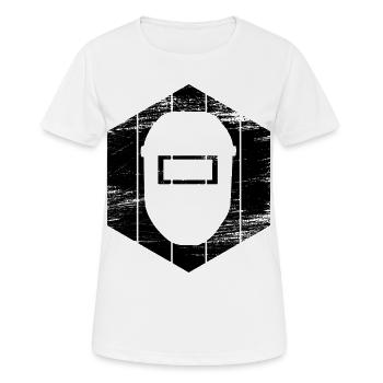Welding helmet - Women's Breathable T-Shirt - white - Front - AI Model Female 172 dark (172cm)