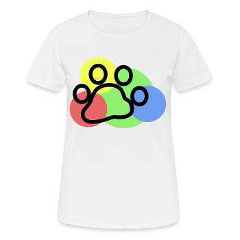 Animaux Animaux Animaux Peluche Animal préféré Animal de compagnie - T-shirt respirant Femme - blanc - Devant - AI Model Female 172 dark (172cm)