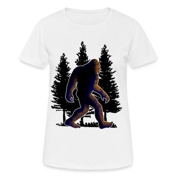 Big foot, Bigfoot - T-shirt respirant Femme - blanc - Devant - AI Model Female 172 dark (172cm)