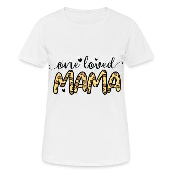 On aimait Maman - T-shirt respirant Femme - blanc - Devant - AI Model Female 172 dark (172cm)