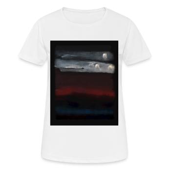 Le style Rothko en couleurs numériques - T-shirt respirant Femme - blanc - Devant - AI Model Female 172 dark (172cm)