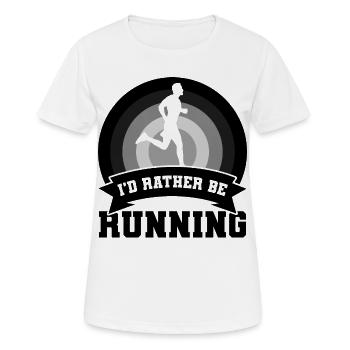Lustiger Läufer Witz - Frauen T-Shirt atmungsaktiv - Weiß - Vorne - AI Model Female 172 dark (172cm)