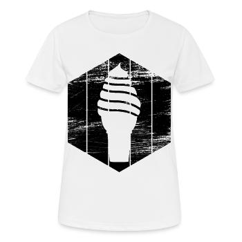 Glace - T-shirt respirant Femme - blanc - Devant - AI Model Female 172 dark (172cm)