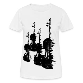 Fiddles - Women's Breathable T-Shirt - white - Front - AI Model Female 172 dark (172cm)