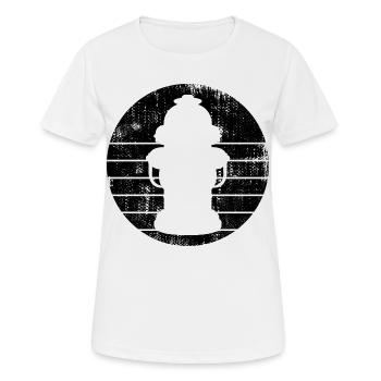 Croquis de borne-fontaine - T-shirt respirant Femme - blanc - Devant - AI Model Female 172 dark (172cm)