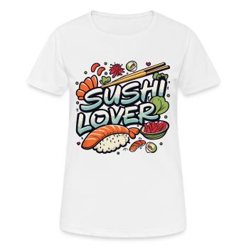 Sushi Lover - Frauen T-Shirt atmungsaktiv - Weiß - Vorne - AI Model Female 172 dark (172cm)