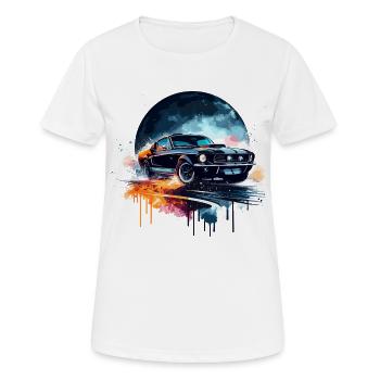 Muscle Car - For Car Enthusiasts - Women's Breathable T-Shirt - white - Front - AI Model Female 172 dark (172cm)