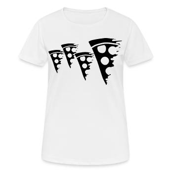 Pizza - T-shirt respirant Femme - blanc - Devant - AI Model Female 172 dark (172cm)