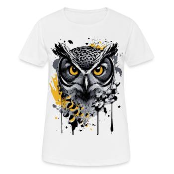 Owl Colorful - Night Owl - Barn Owl - Owl - Women's Breathable T-Shirt - white - Front - AI Model Female 172 dark (172cm)