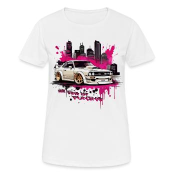 Mon truc, c’est le tuning - T-shirt respirant Femme - blanc - Devant - AI Model Female 172 dark (172cm)