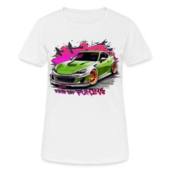 Mon truc, c’est le tuning - T-shirt respirant Femme - blanc - Devant - AI Model Female 172 dark (172cm)