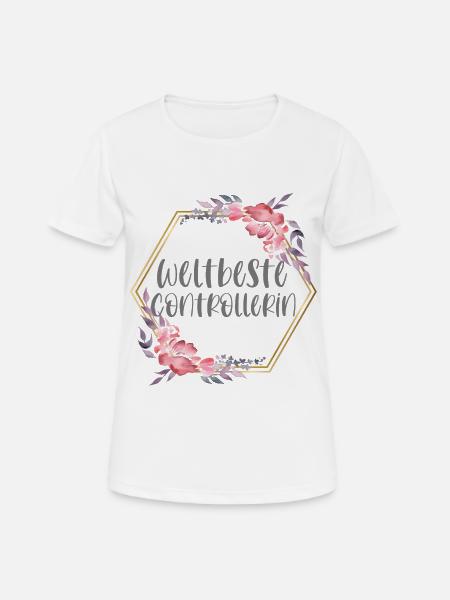 Controllerin Controlling Beruf Geschenk - Frauen T-Shirt atmungsaktiv - Weiß