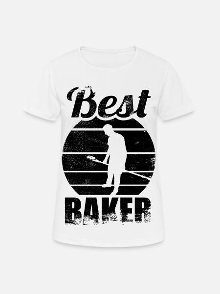 Bäcker - Frauen T-Shirt atmungsaktiv - Weiß
