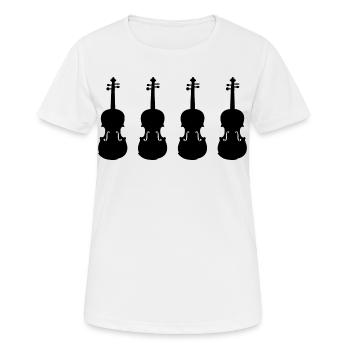 Fiddles - Women's Breathable T-Shirt - white - Front - AI Model Female 172 dark (172cm)